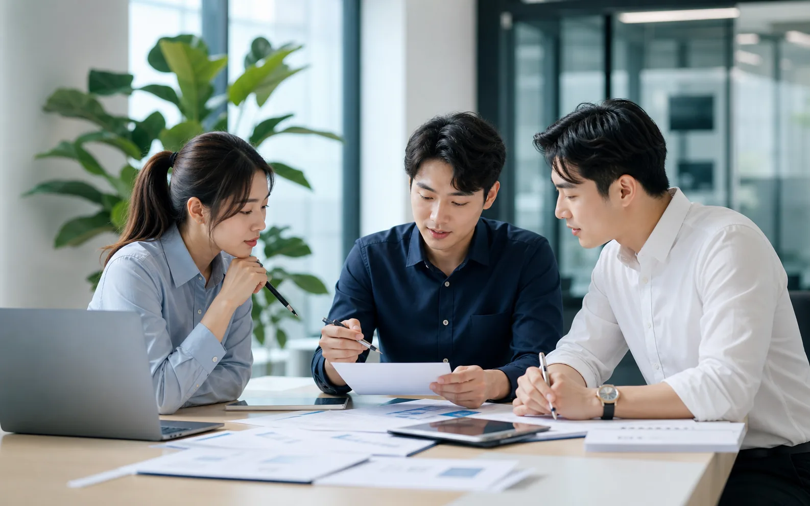 비즈니스 영어 수업 장면